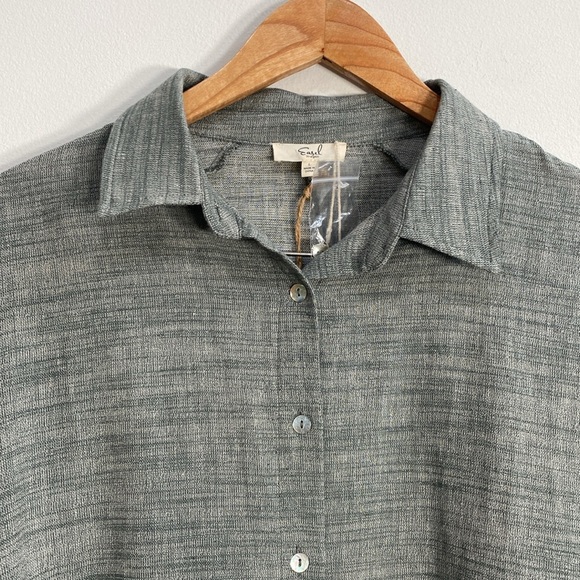 Easel Cotton Boho Blouse Large Loose Fit - Picture 3 of 11